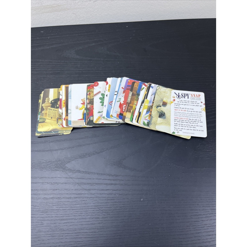 Scholastic I Spy Card Game 2010 Complete w Rules 3 Ways to Play Family Kids